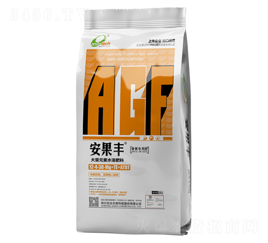 香蕉專用大量元素水溶肥料12-4-38-Mg+TE-安果豐-安達農(nóng)森